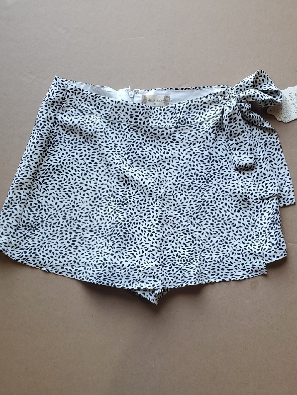 Altar'd State Black and White Dalmatian Print Skort Medium